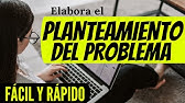 CÓMO REDACTAR EL PLANTEAMIENTO DEL PROBLEMA PASO A PASO CON EJEMPLO (PROYECTO DE INVESTIGACIÓN)