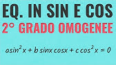 Equazioni Goniometriche Omogenee di Secondo Grado in Seno e Coseno