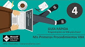 04. Guía Rápida VBA para Excel | Mis Primeros Procedimientos en VBA