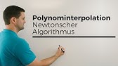 Polynominterpolation, Newtonscher Algorithmus, Funktionsgleichung bestimmen | Daniel Jung