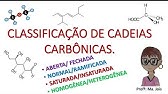 CLASSIFICAÇÃO DE CADEIAS CARBÔNICAS