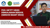 PDD-UKTPT VIDEO PENGAJARAN SERDOS (SERDOS SMART 2024): Dr. Muryanto Lanontji,S.H.,M.H. - UM Kendari