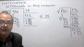 Raíz cuadrada y simplificación de radicales