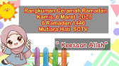 Rangkuman Ceramah 6 Maret / 6 Ramadan || Keesaan Allah