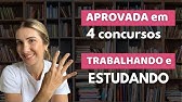 Como passei em 4 concursos públicos trabalhando e estudando