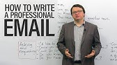 How to write professional emails in English