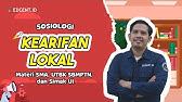 KEARIFAN LOKAL - SOSIOLOGI - MATERI UTBK SBMPTN DAN SIMAK UI