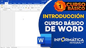 Introducción al Curso de Word Básico (Nueva Versión)