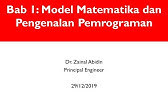 01 Model Matematika dan Pengenalan Pemrograman Part1 NUMERIK