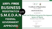 How to register your business name for free in Nigeria with SMEDAN [ A Complete Guide 2023 ]