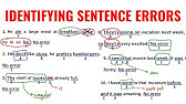 Identifying Sentence Errors