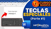 TECLAS ESPECIALES | Curso de Word Básico | Parte 1 de 2