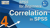 04 Correlation in SPSS – SPSS for Beginners