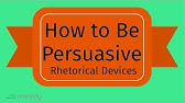 Rhetorical Devices for Persuasion