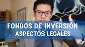 Fondos de Inversión. Aspectos legales.