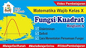 Fungsi Kuadrat Bagian 3 - Diskriminan, Definit dan Cara Menentukan Persamaan Fungsi Kuadrat