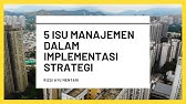 5 Isu Manajemen dalam Implementasi Strategi