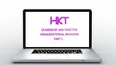 HKT LEADERSHIP AND POSITIVE ORGANIZATIONAL BEHAVIOR  PART 1