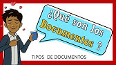 👉 QUE ES UN 🅳🅾🅲🆄🅼🅴🅽🆃🅾 ✍ 📝 TIPOS DE DOCUMENTOS ✅