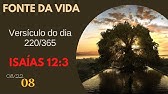 Versículo do DIA – 08/08/2022 - Texto para meditação Isaías 12:3