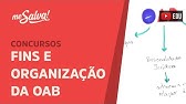 Me Salva! OABI01 - Fins e organização da OAB