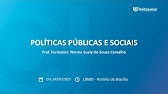 3ª AULA AO VIVO: POLÍTICAS PÚBLICAS E SOCIAIS.