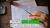 A MELHOR AULA DE REDAÇÃO DO YOUTUBE