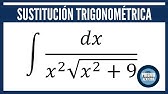 INTEGRAL POR SUSTITUCIÓN TRIGONOMÉTRICA // EJERCICIO RESUELTO