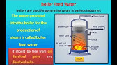 Requirements of boiler feed water