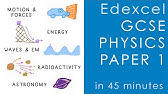 All of Edexcel PHYSICS Paper 1 in 45 minutes - GCSE Science Revision