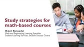 Study strategies for math-based courses