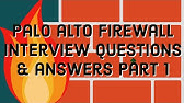 Palo alto Firewall Interview questions & answers part 1