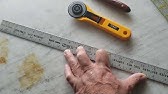 My way of holding a ruler while using a knife to cut leather