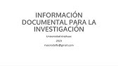 2023, I.  Manejo y uso de  información documental PICO, PECO y PIES