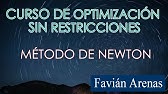 Optimización sin Restricciones: método de Newton