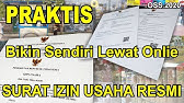 Membuat Surat Izin Usaha Resmi Online Praktis bisa sendiri ga perlu ribet||OSS 2020