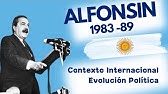 El gobierno de AlFONSIN 1983 89 👉 Contexto Internacional y evolución política