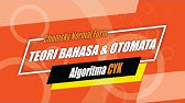 #22 Teori Bahasa & Otomata - Algoritma Cocke-Younger-Kasami (CFG-CNF)
