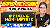 Metals & Non-Metals - Rapid Revision in 20 Minutes🔥|| Chemistry, Class 8th 📚