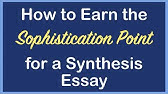 How to Earn the Sophistication Point for an AP Lang Synthesis Essay | Coach Hall Writes