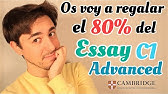 Cómo escribir ESSAY C1 |WRITING| ADVANCED| CAMBRIDGE