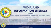 Lesson 6: Legal, Ethical, and Societal Issues in Media and Information Literacy | MIL