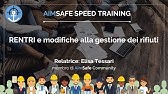 AimSafe Speed Training - RENTRI e modifiche alla gestione dei rifiuti