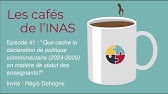 Les cafés de l'INAS - épisode 41"Que cache la DPC (2024-2029) en matière de statut des enseignants?"