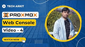 Proxmox VE Web console overview | Tech Arkit