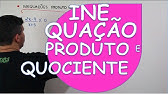 INEQUAÇÃO PRODUTO OU QUOCIENTE