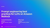 AWS Summit Berlin 2024 - Prompt engineering best practices for LLMs on Amazon Bedrock (AIM302)