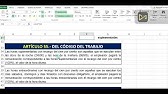 COMO CALCULAR HORAS EXTRAS SUPLEMENTARIAS Y COMPLEMENTARIAS EN EXCEL