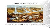 History of Palaeontology, Video 2 - EART22101 - Palaeobiology and Evolution - 2024