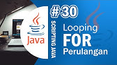 Java 30 - Looping For pada Java - Tutorial Java Netbeans Indonesia